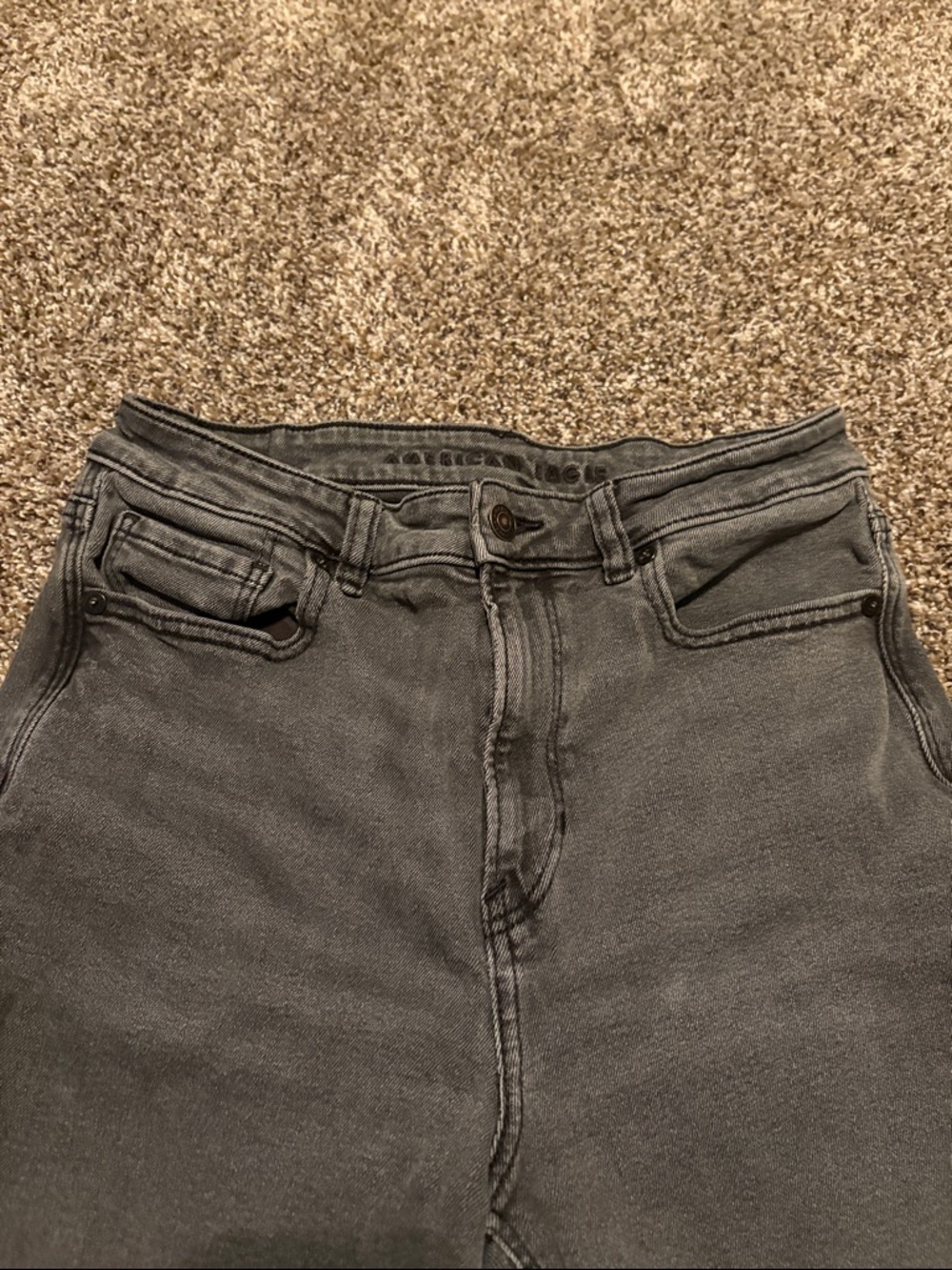 Women’s American Eagle Black/Grey Jeans - Picture 3 of 10